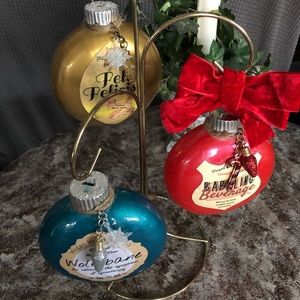 Megan Moon Potions Set of 3 Potion Ornaments with Stand